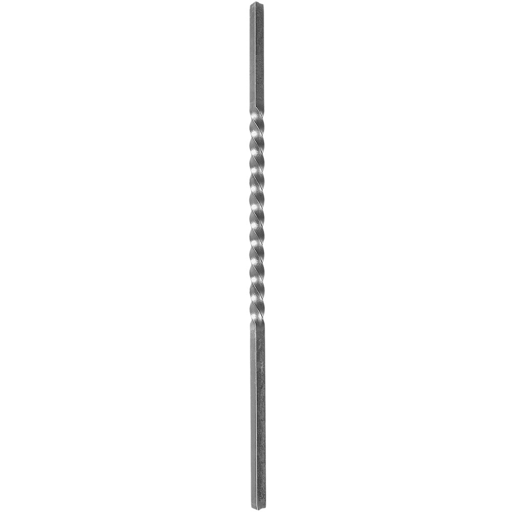 Twisted Bar Height 1200mm - Single Twist Smooth - 25mm Square Bar