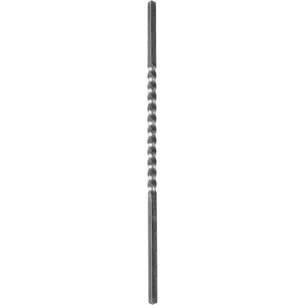 Twisted Bar Height 1200mm - Single Twist Smooth - 30mm Square Bar