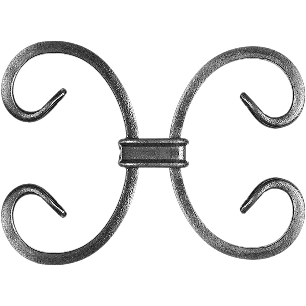 Clip On Unit - Height 100 x Length 140mm Smooth - 12 x 6mm Flat Bar