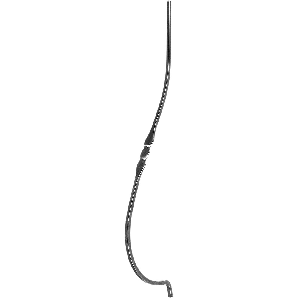 Shaped Bar - Height 1000 x Length 220mm Smooth - 14mm Square Bar