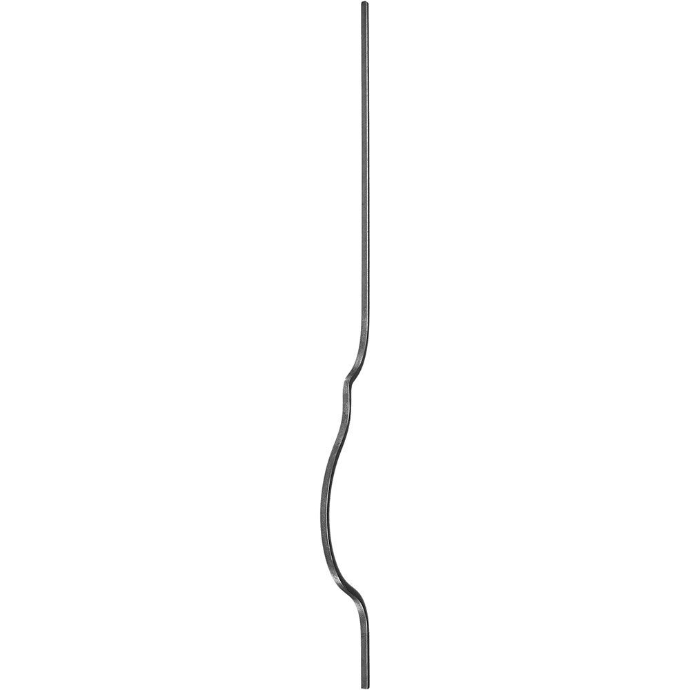 Shaped Bar - Height 1100 x Length 180mm Smooth - 12mm Square Bar