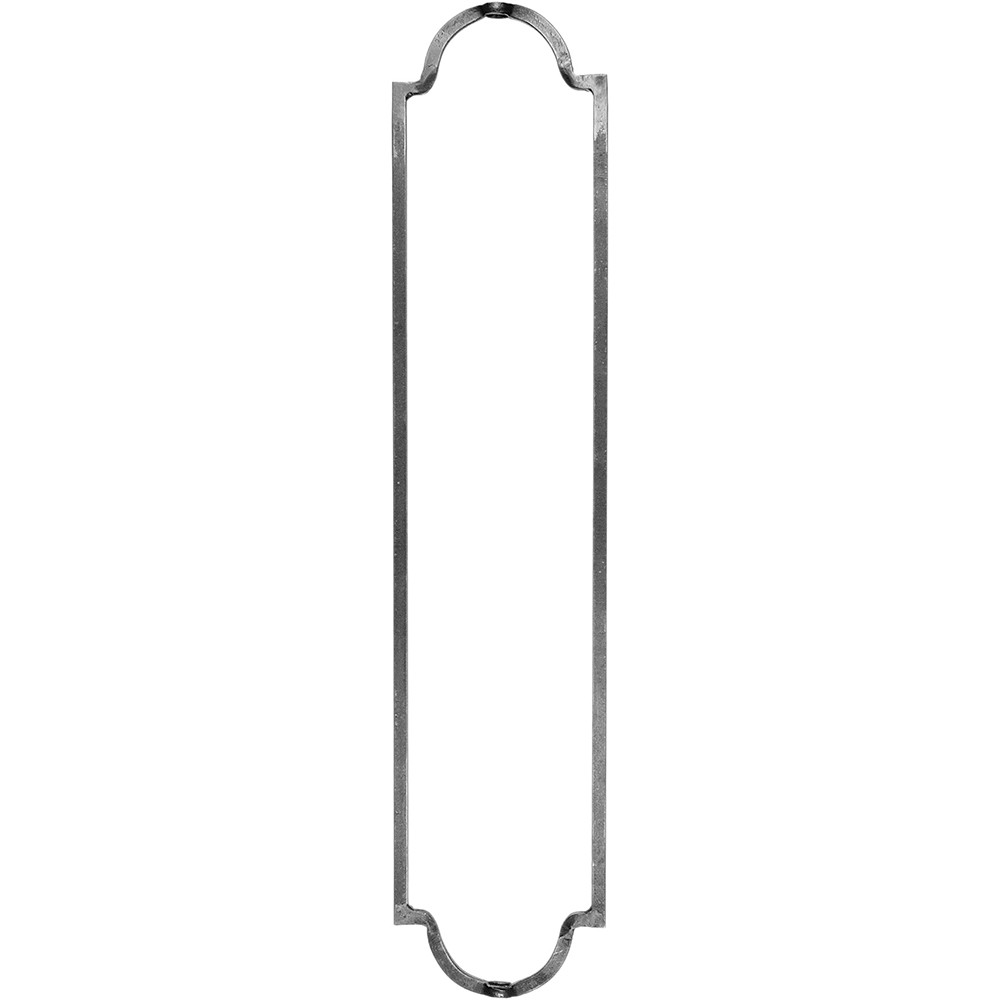 Decorative Bar - H 800 x L 170mm Smooth - 16mm Square Bar Frame