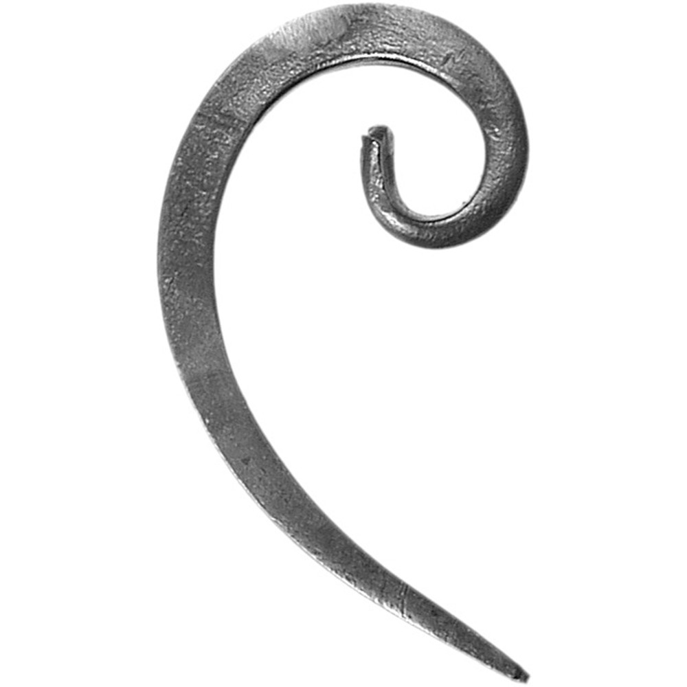 C Scroll - Height 130 x Length 70mm Smooth - 12mm Square Bar
