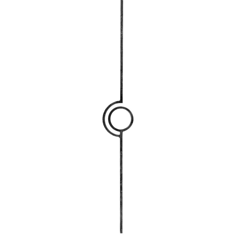 Decorative Bar - H 1000 x L 138mm Smooth - 12mm Square Bar
