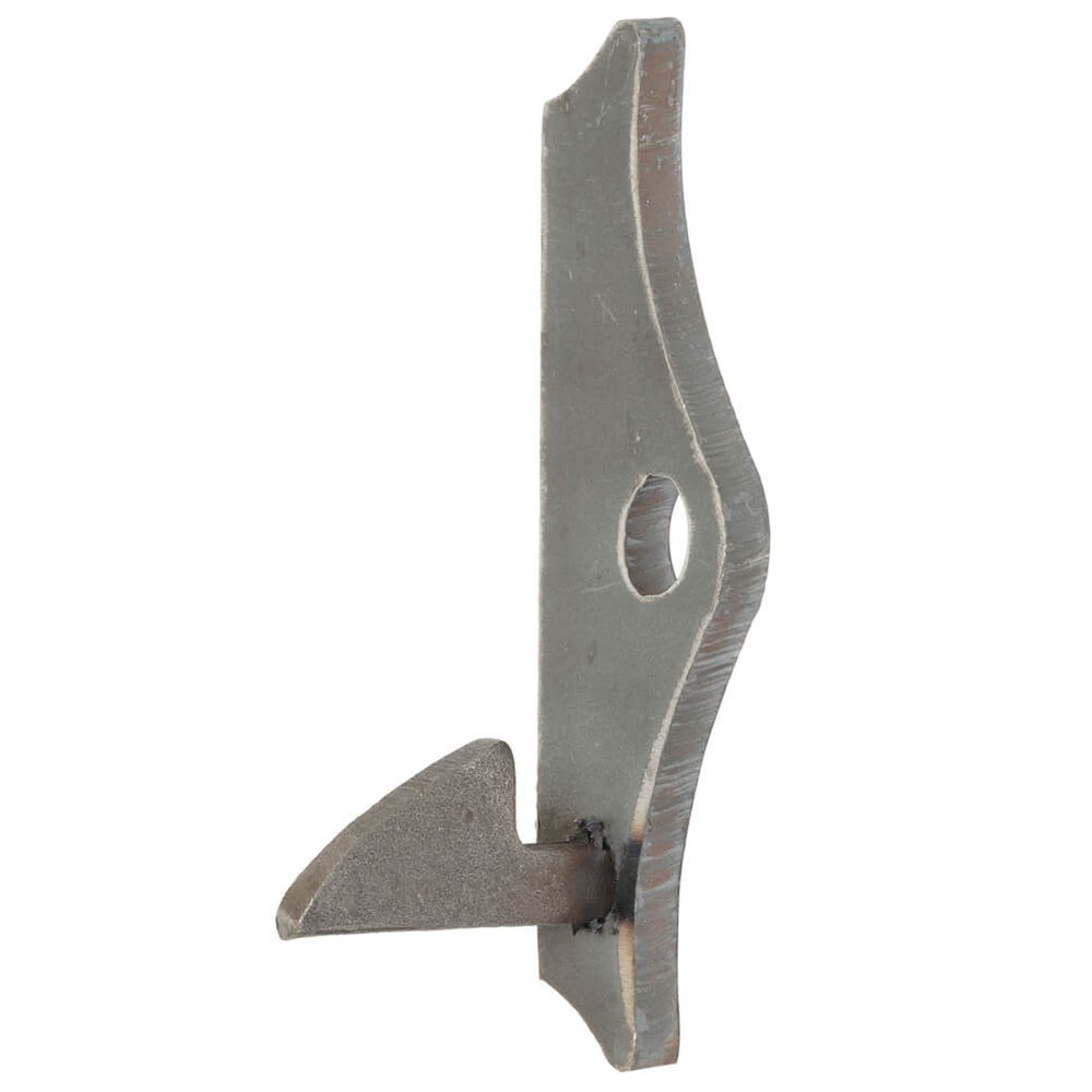 Gate Catch on Plate - Right Hand Suitable for Padlocks - 6mm Thick Plate