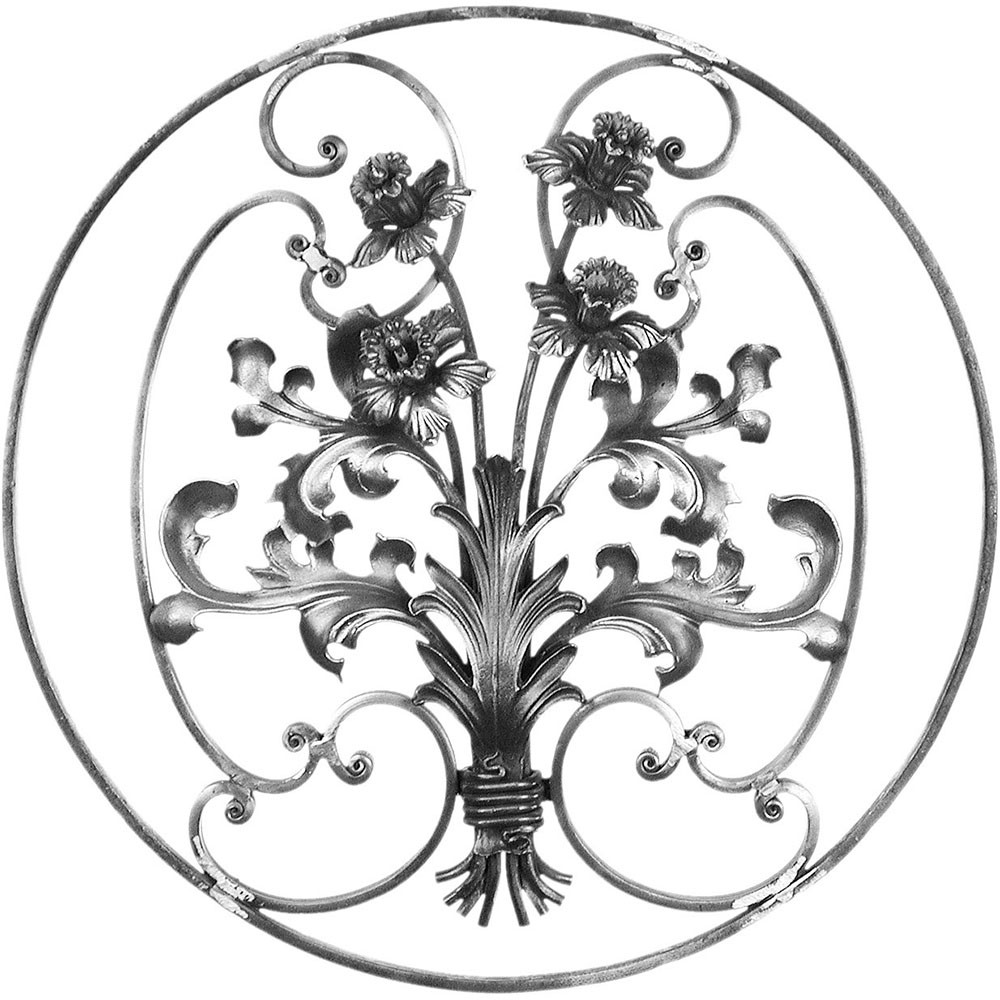 Floral Panel Unit - H 560 x L 560mm Smooth - 16 x 8mm Flat Bar Frame