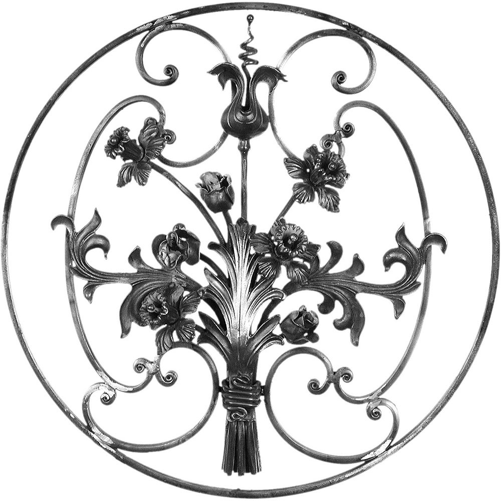 Floral Panel Unit - H 560 x L 560mm Smooth - 16 x 8mm Flat Bar Frame