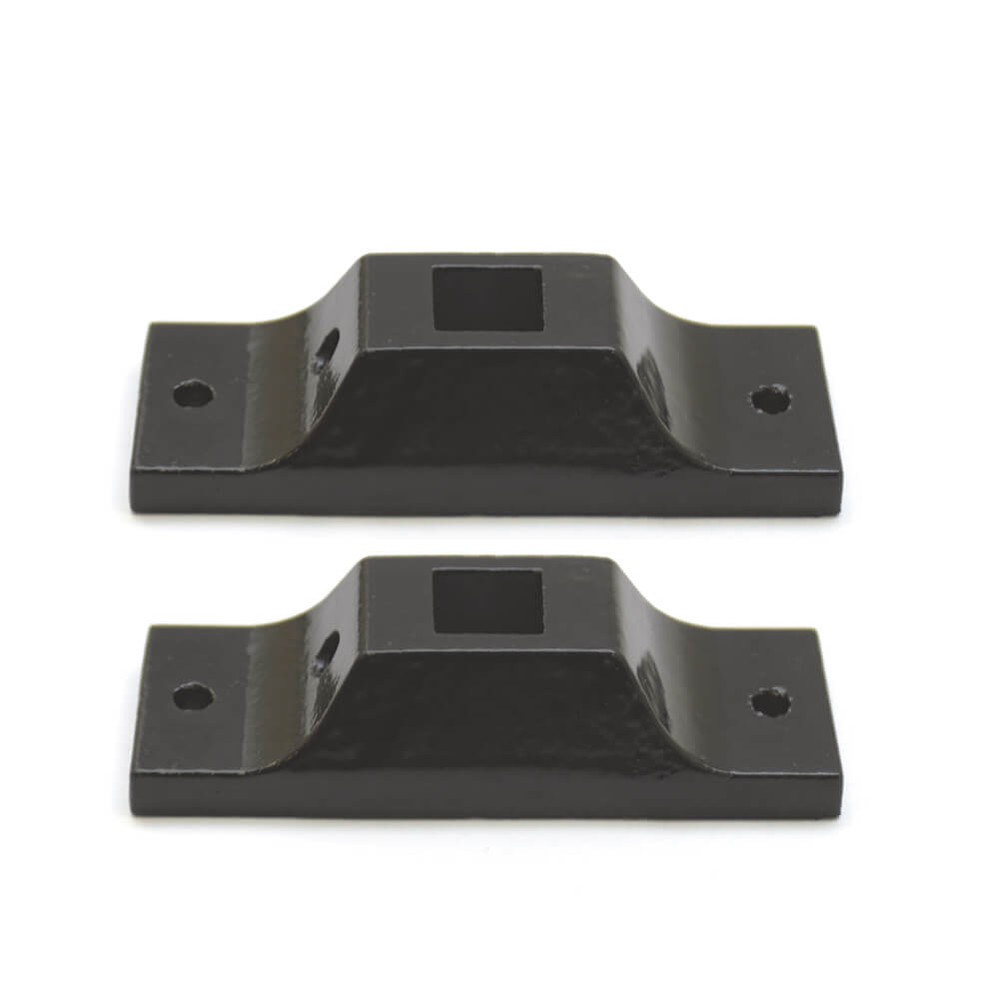 The "A5" Infill Fixing Bracket (12 x 12) Matt Black Aluminium