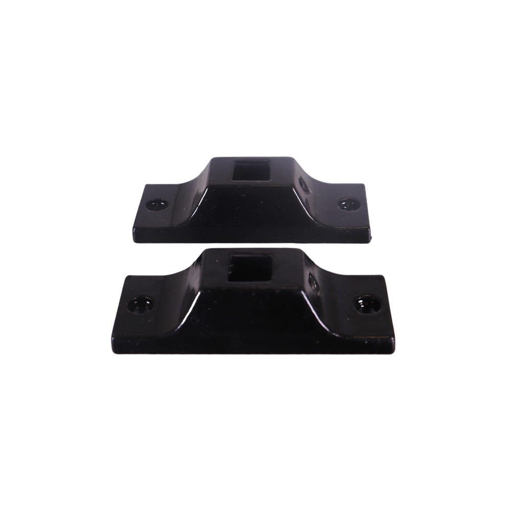 Infill B/strade Bracket-12.5 x 12.5mm Gloss Black Aluminium