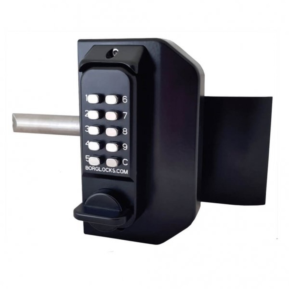 Mini Combination Gate Lock 3080 (Black) Combination One Side Push/Pull Pad Other