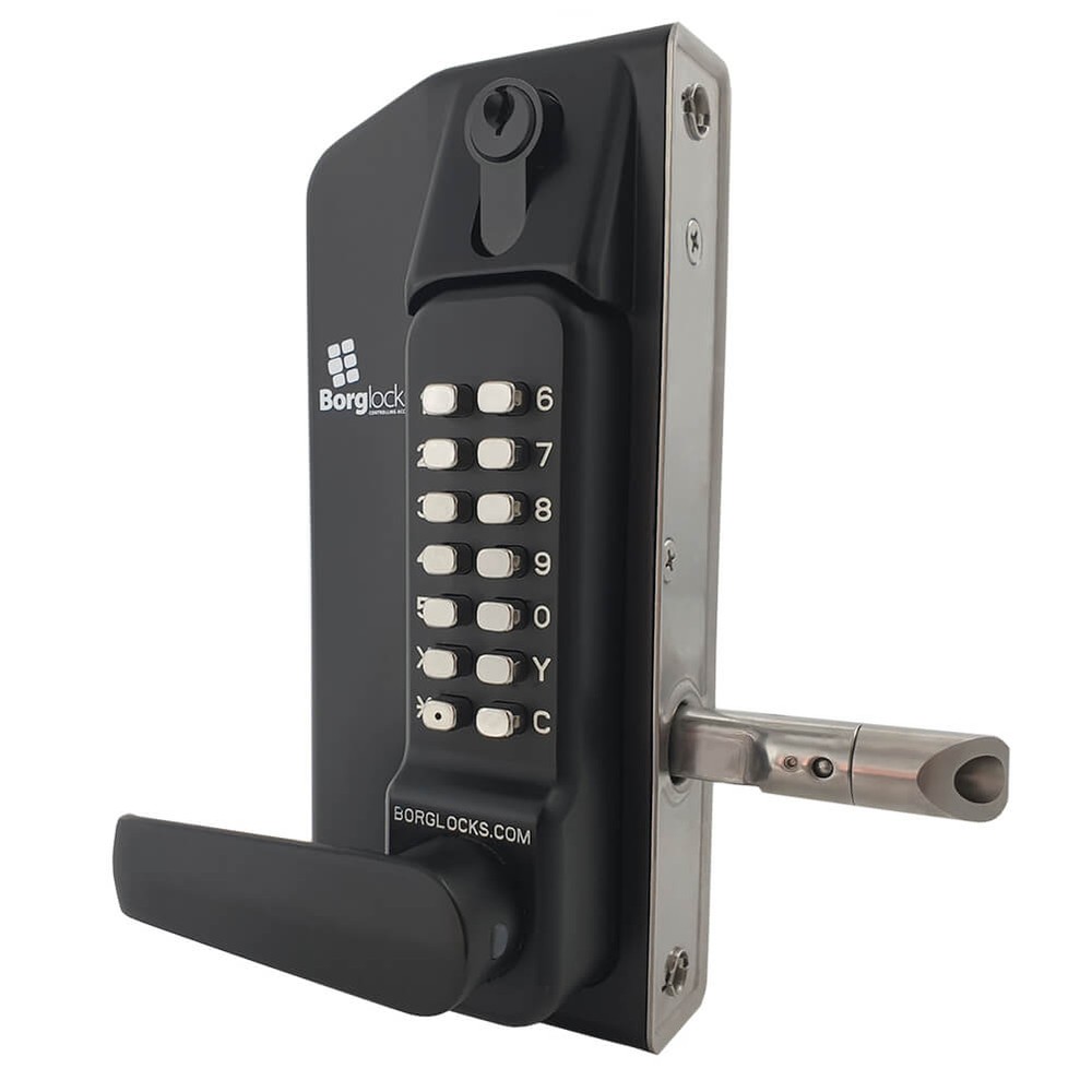 Combination Lock 3400DKO MG Pro (Black) Lock One Side Only - With Key Overide