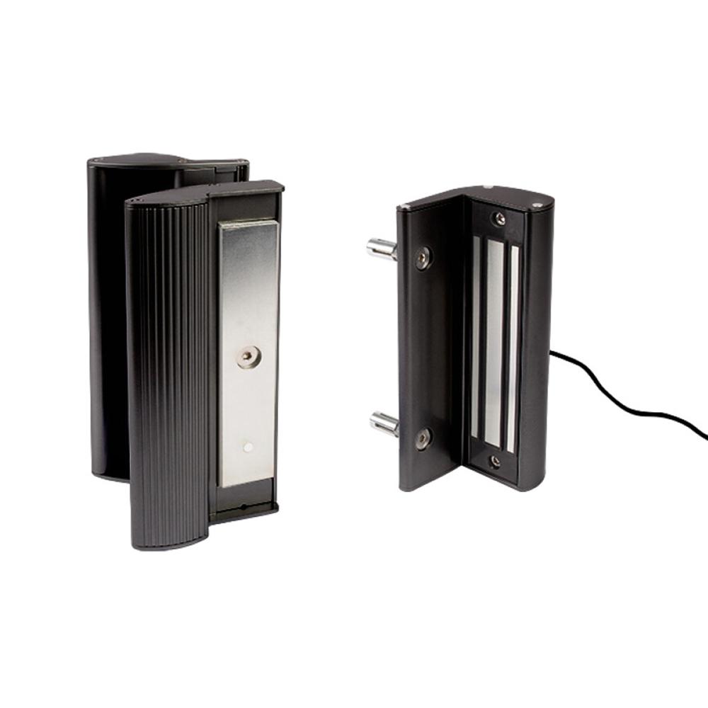 MAG3000 Electro-Magnetic Gate Lock with Handles (Black) Locinox - F H Brundle