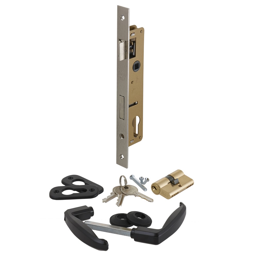 Complete Swing Lock Kit Incl. Handle Set (Not including steel tube)
