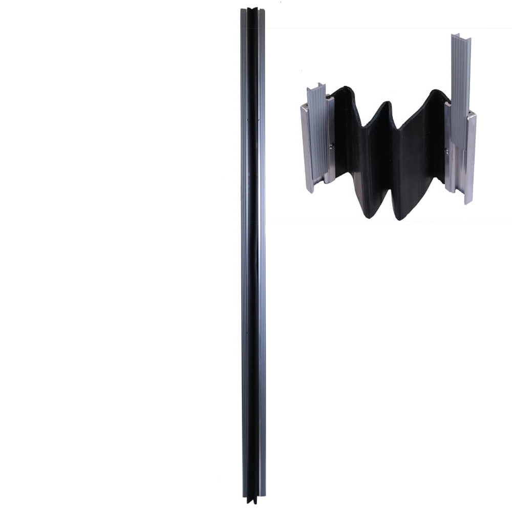 Gap Safe Finger/Arm protection Cover 2M Long - Black with Aluminium Strips