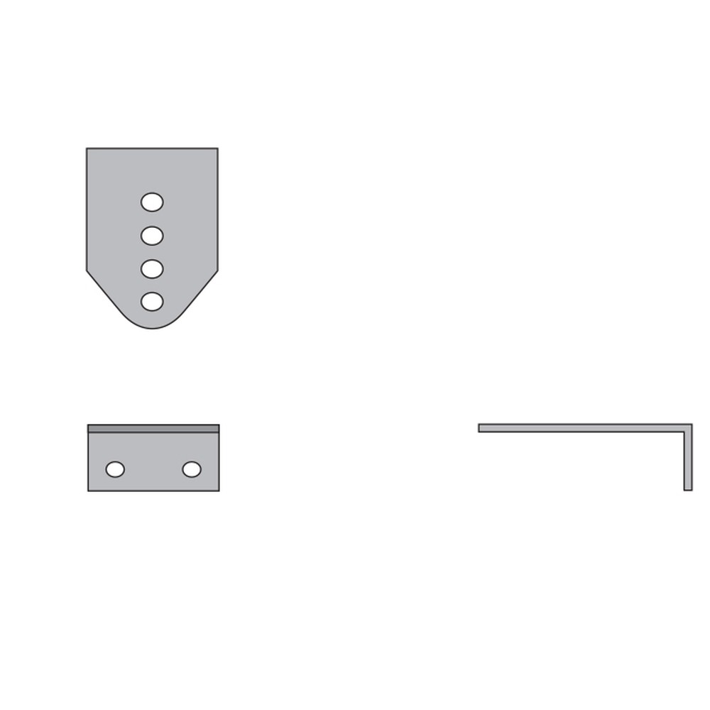 GP8 Mounted Post Bracket for GSG 19 Gate Gas Closer