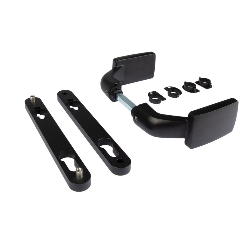 Locinox Aluminium Blocking Handle - Pair Black 9005 -Fixed and/or Rotating Handle