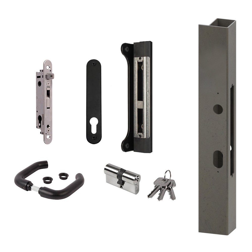 Left Hand Lock Box & Locinox Forty Lock Kit - 60mm Cyclinder