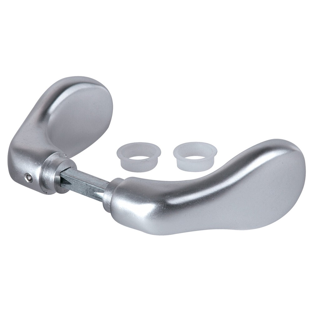 Locinox Spare Pair Of Handles 3006C Aluminium with 60mm Follower - Silver