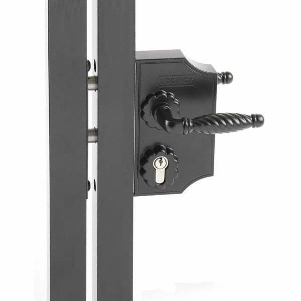 New Generation Decorative Locinox Lock To Suit Sections 10-30mm (Black)