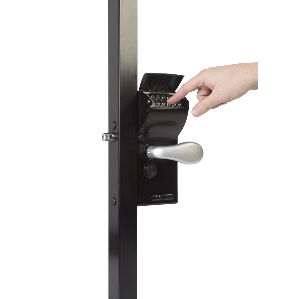 Free Vinci Mechanical Code Locinox Lock To Suit Sections 40mm (Black)