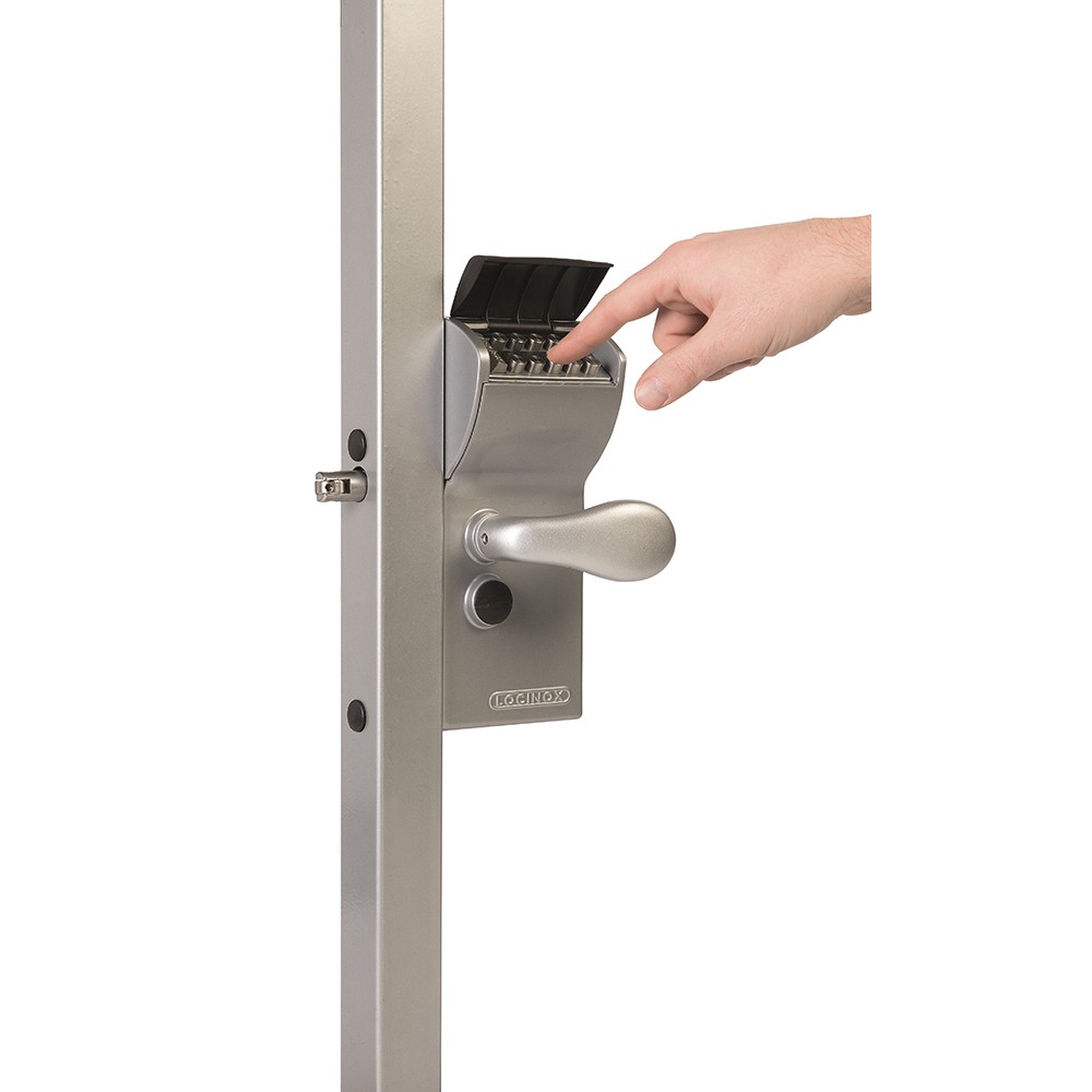 Free Vinci Mechanical Code Locinox Lock To Suit Sections 40mm (Silver)