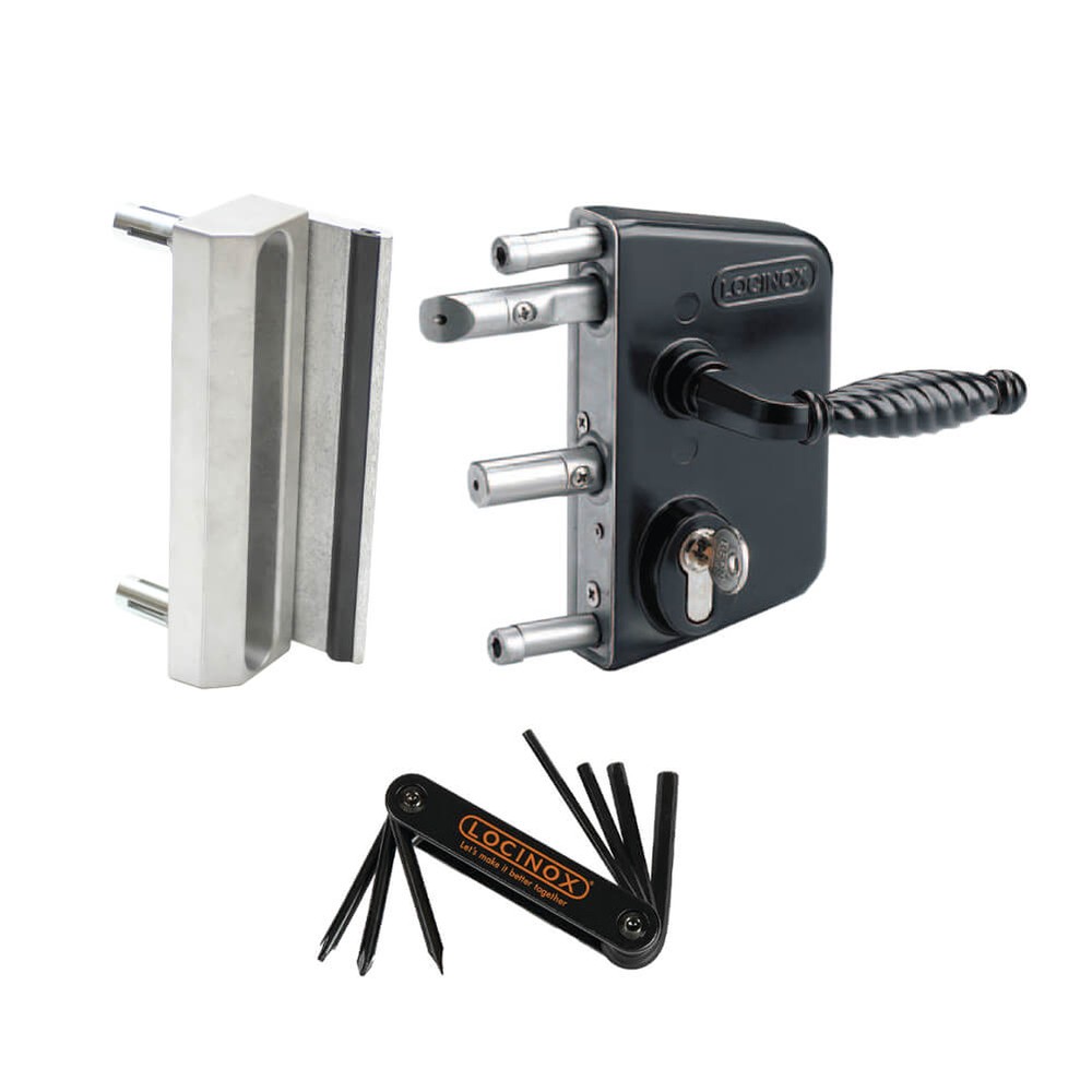 Locinox Standard Lock - Black Promotion Item C/W Lock Keep And Tool