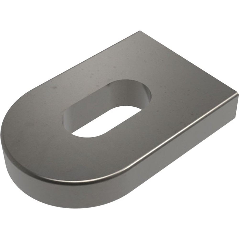 Mild Steel Slotted Lug 60 x 40 x 10mm With Rounded End