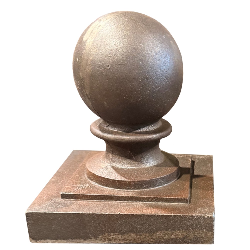 Cast Iron Post Top - Height 130mm To Suit 100mm Box Section