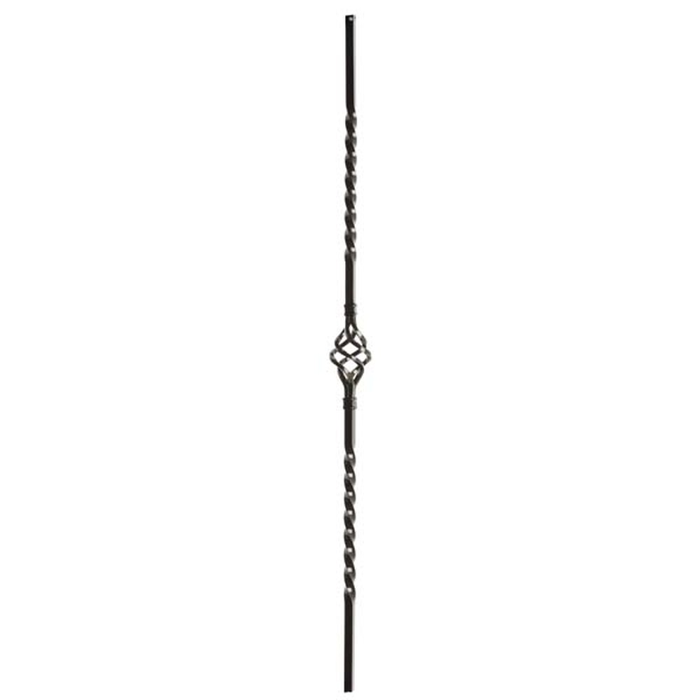 External Powder Coated Bar - L 950mm Single Basket - 12mm Square Bar