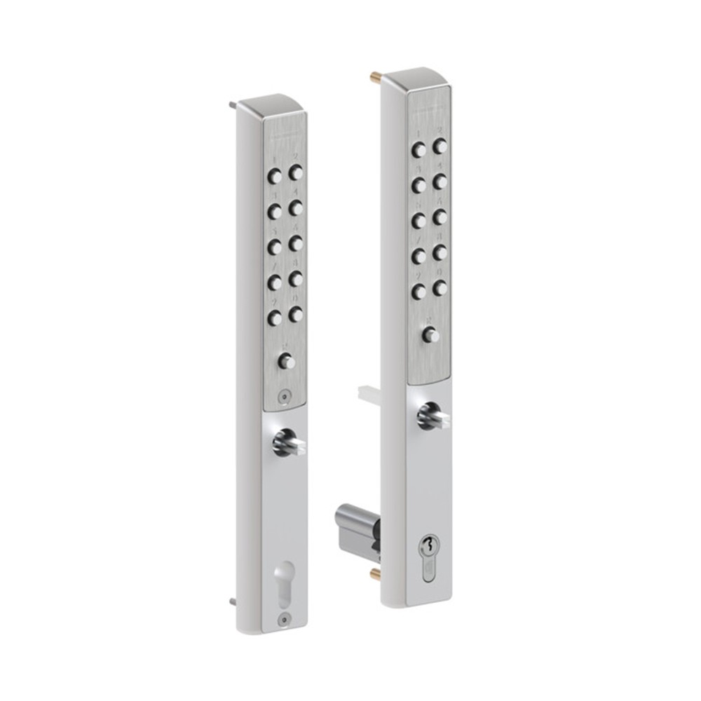 Locinox Vita Mechanical Code Lock Silver Double - For 50mm Box