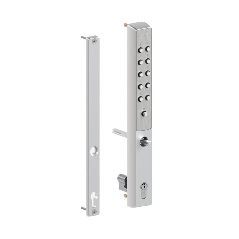 Locinox Vita Mechanical Code Lock Silver Single - For 50mm Box