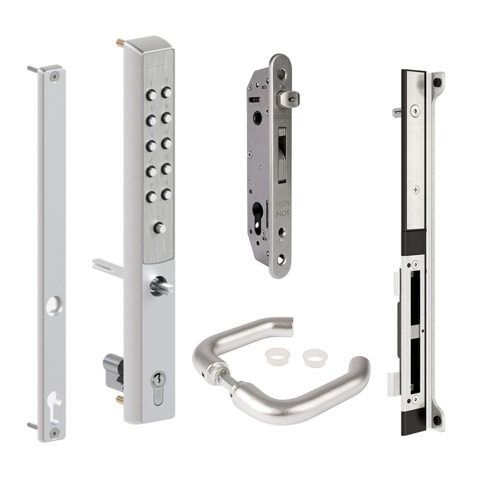 Locinox Vita Single Sided Lock for 50mm Box - Silver