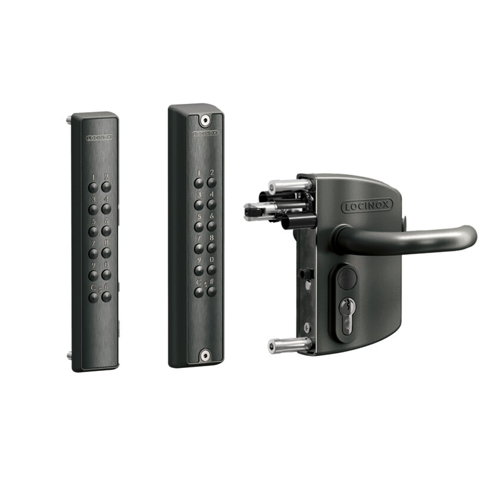 Locinox Volta Digital Keypad + Lock - Double For 40 - 60mm Box - Anthracite
