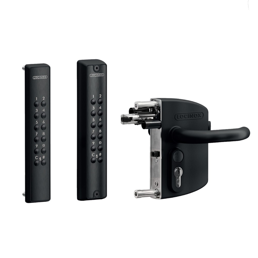 Locinox Volta Digital Keypad + Lock - Double For 40 - 60mm Box - Black
