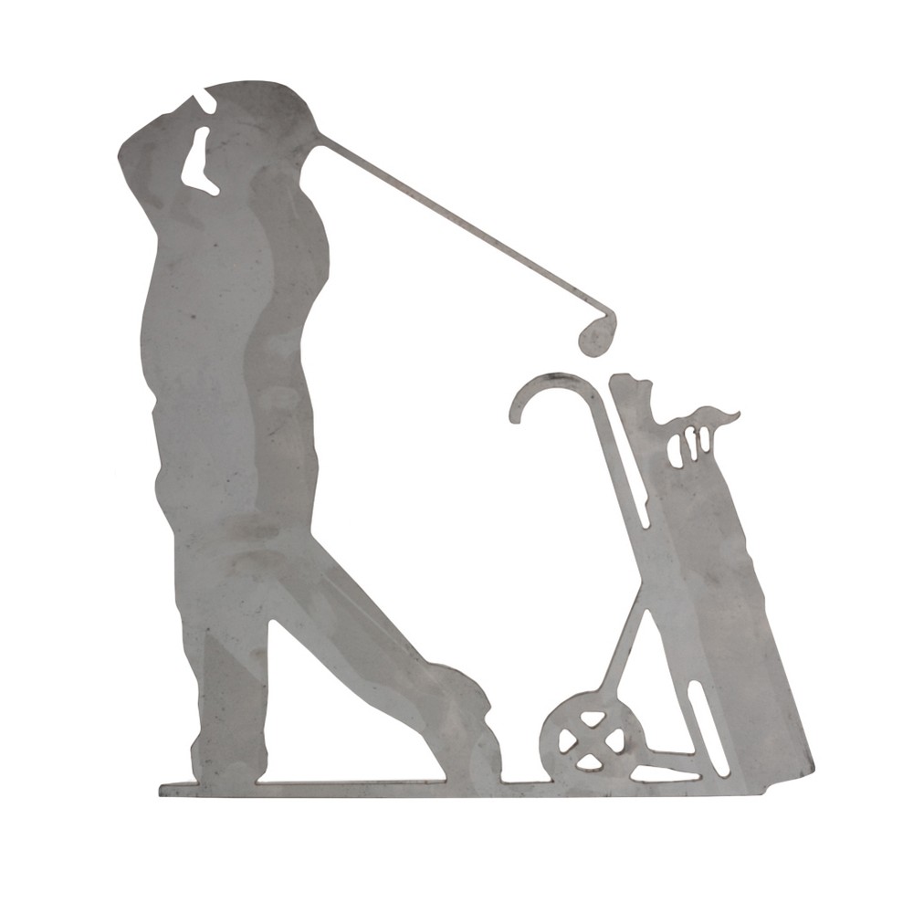 Weather Vane - H 310 x L 295 Golfer & Bag 3mm Thick