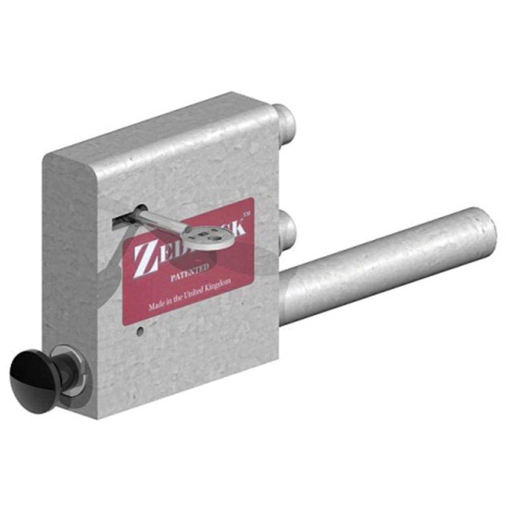 Multilever Zedlock 70mm Throw 4"/100mm Galvanised for 50mm Gate