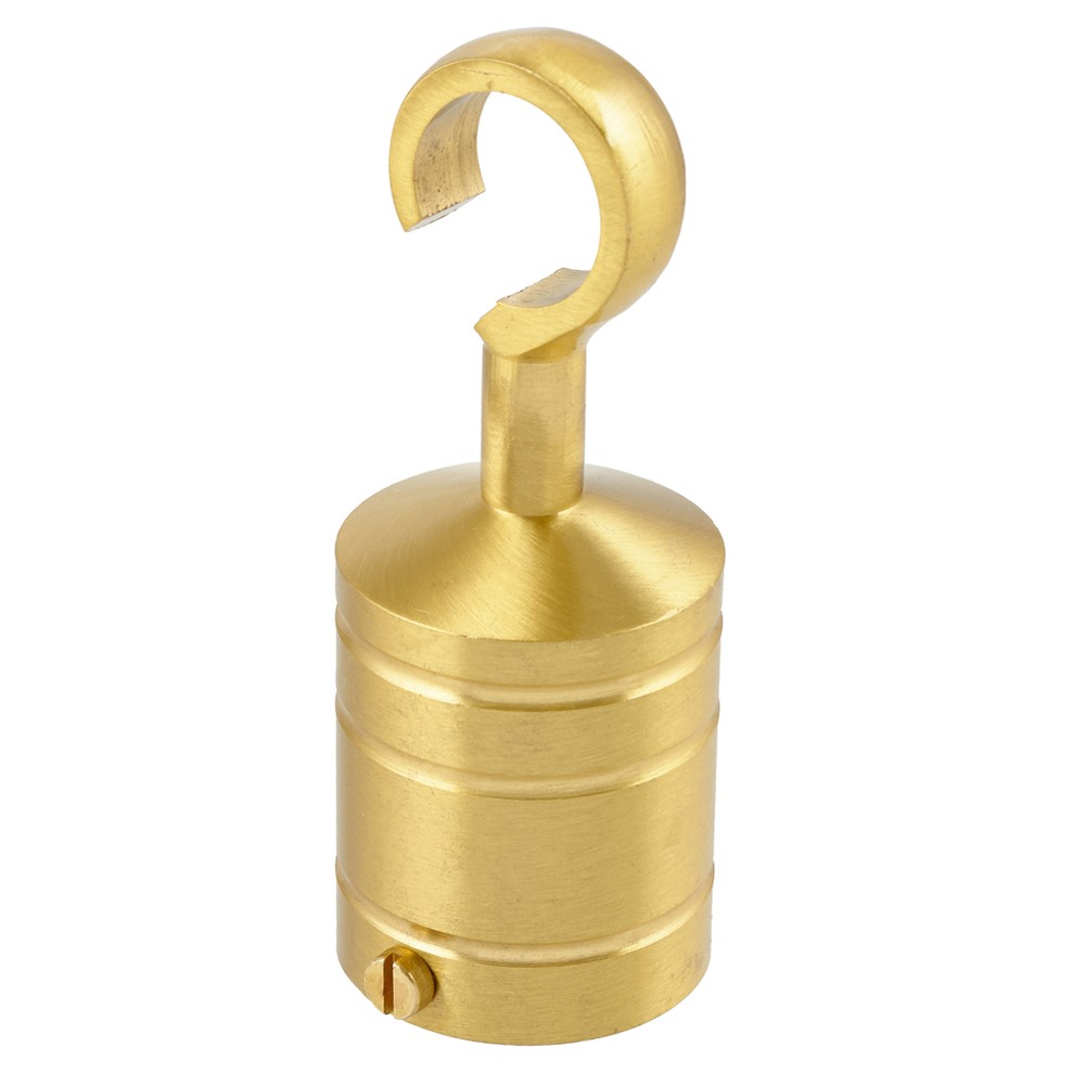 28mm Rope Hook for Barriers & Handrail - Brass