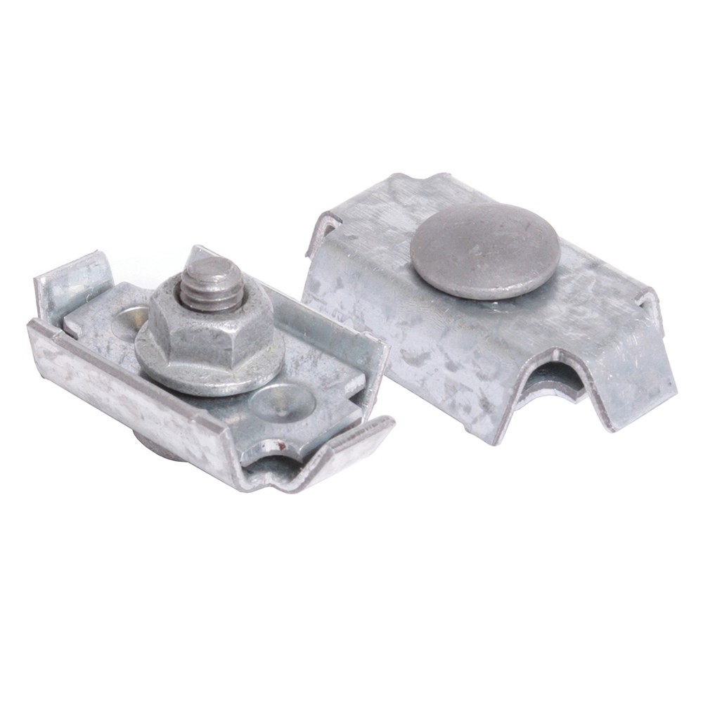Galvanised Mesh Connector Clips for up to Ø3mm Wire - with M5 Bolt