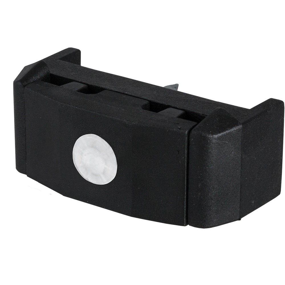 Square nylon Clip for 60 x 60mm Posts Polyamide Black c/w Alum. M6 x 48mm bolt