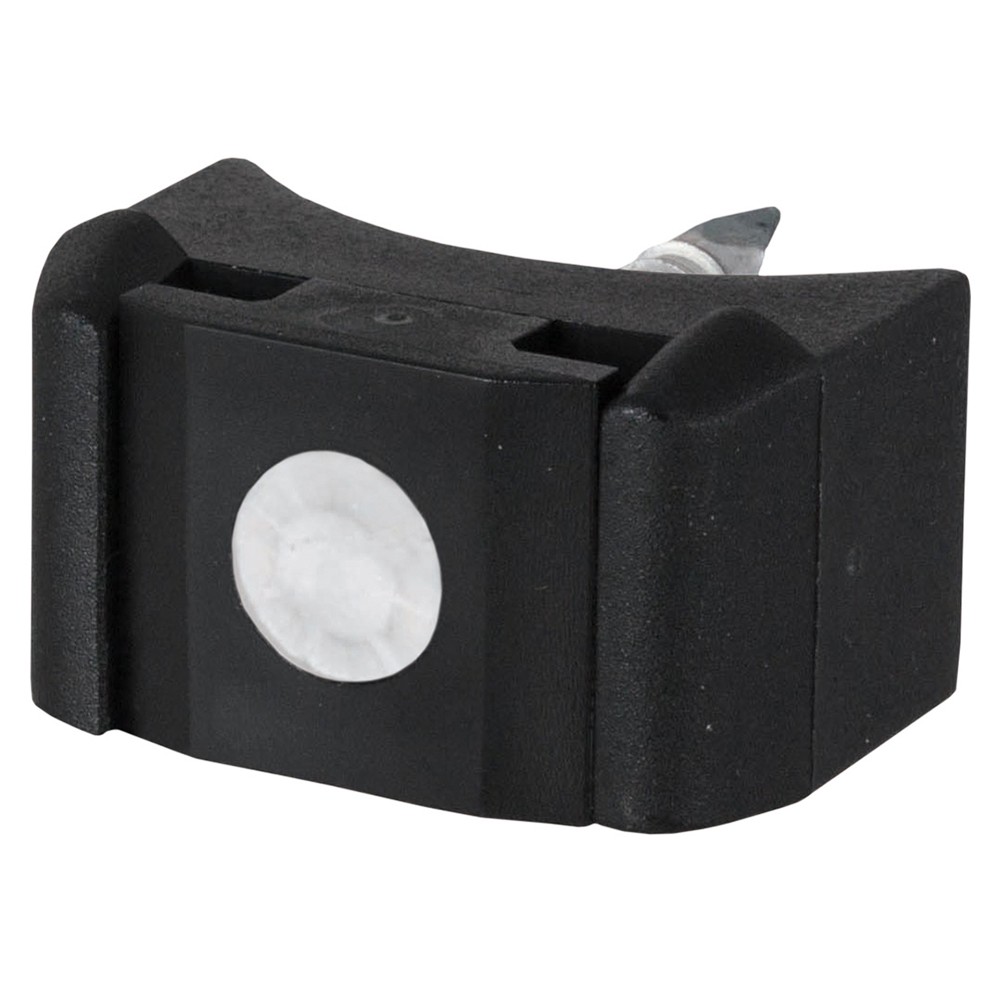 Round nylon Clip for 48-60mm Dia. Posts Polyamide Black c/w Alum. M6 x 48mm bolt