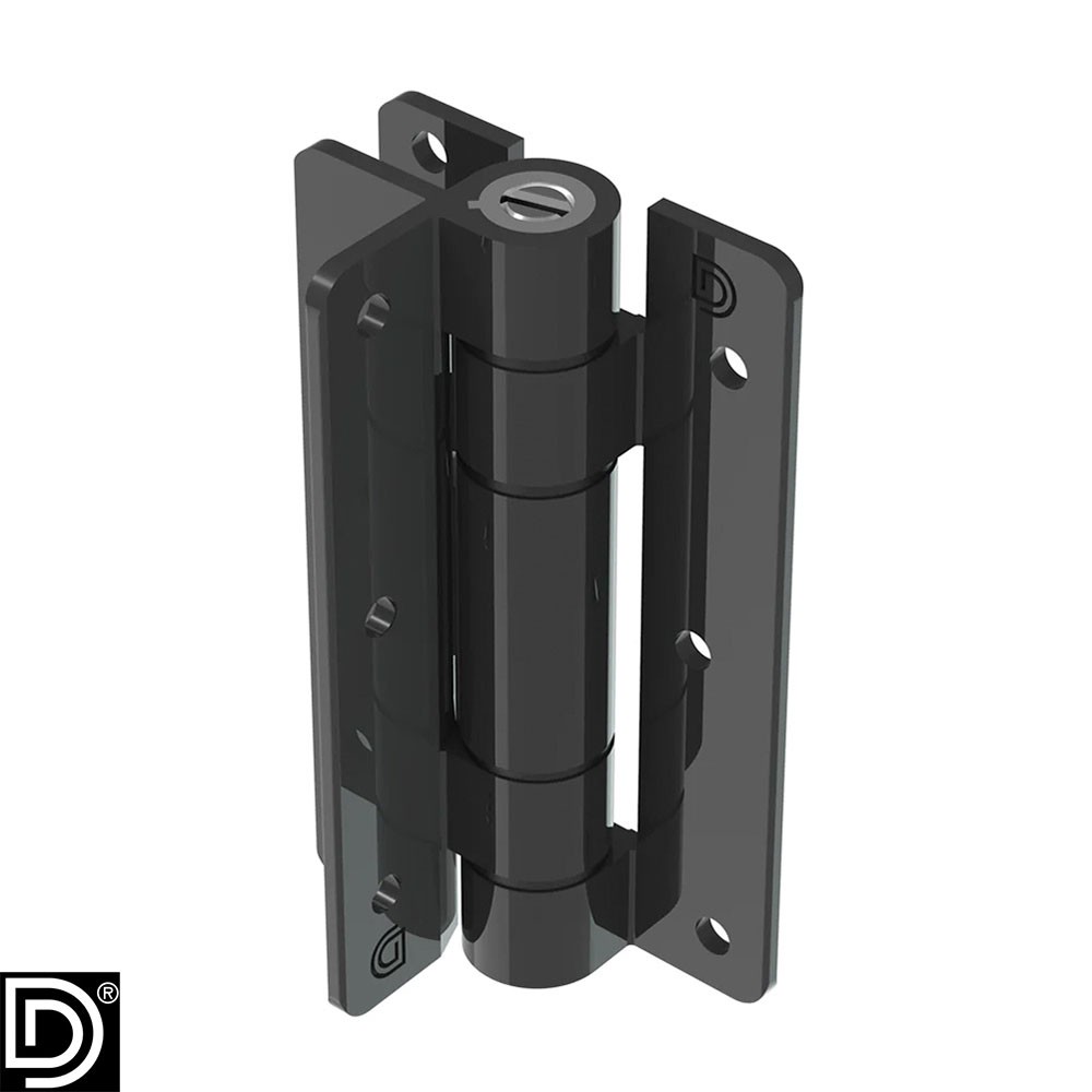 KwikFit Aluminium General Purpose Hinge Wall/Post Mount, Self Close, 21.5mm Gap