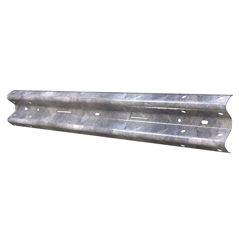 Armco Crash Barrier Full Beam 3.2m Length x 3mm Thick - Galvanised Steel