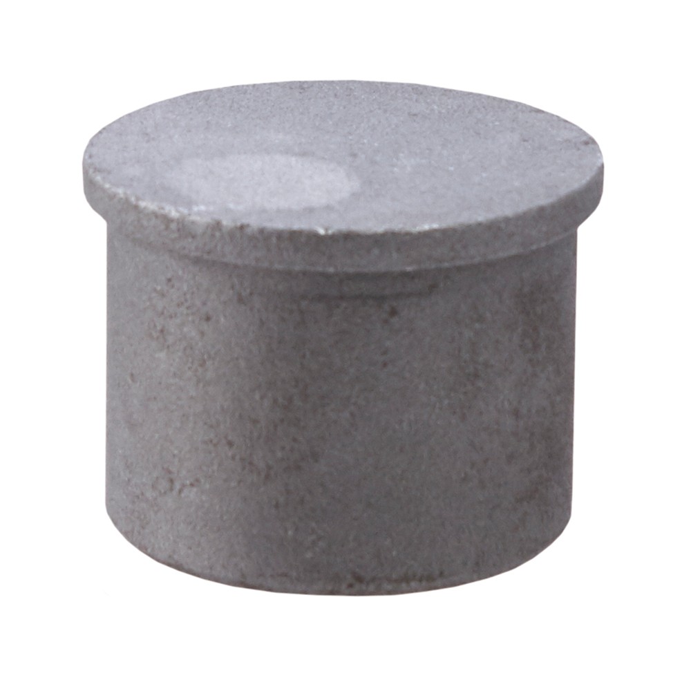 End Cap Flat top - Glue Fit - Cast Steel 48.3mm Diameter for 2mm wall tube