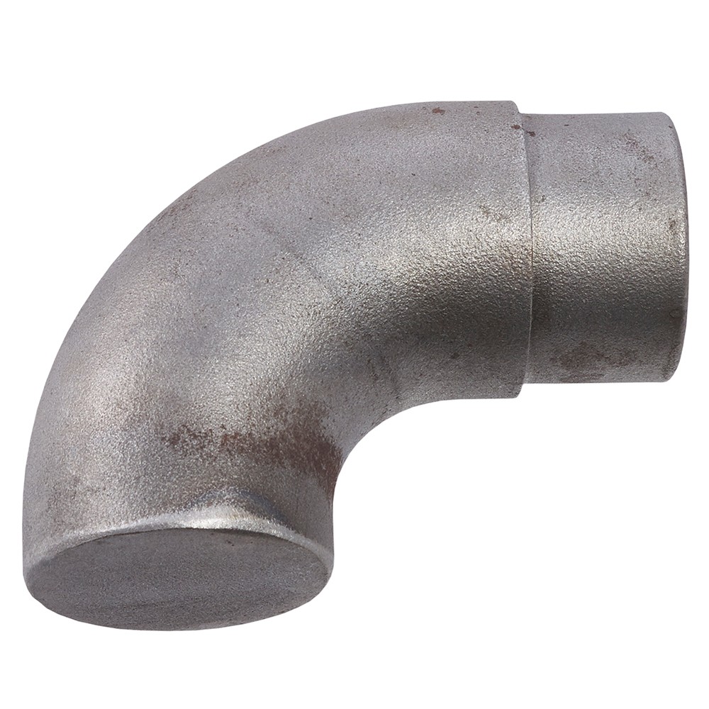 Flush Angle Scroll End-90 Deg-Cast Steel 48.3mm Diameter for 2mm wall tube