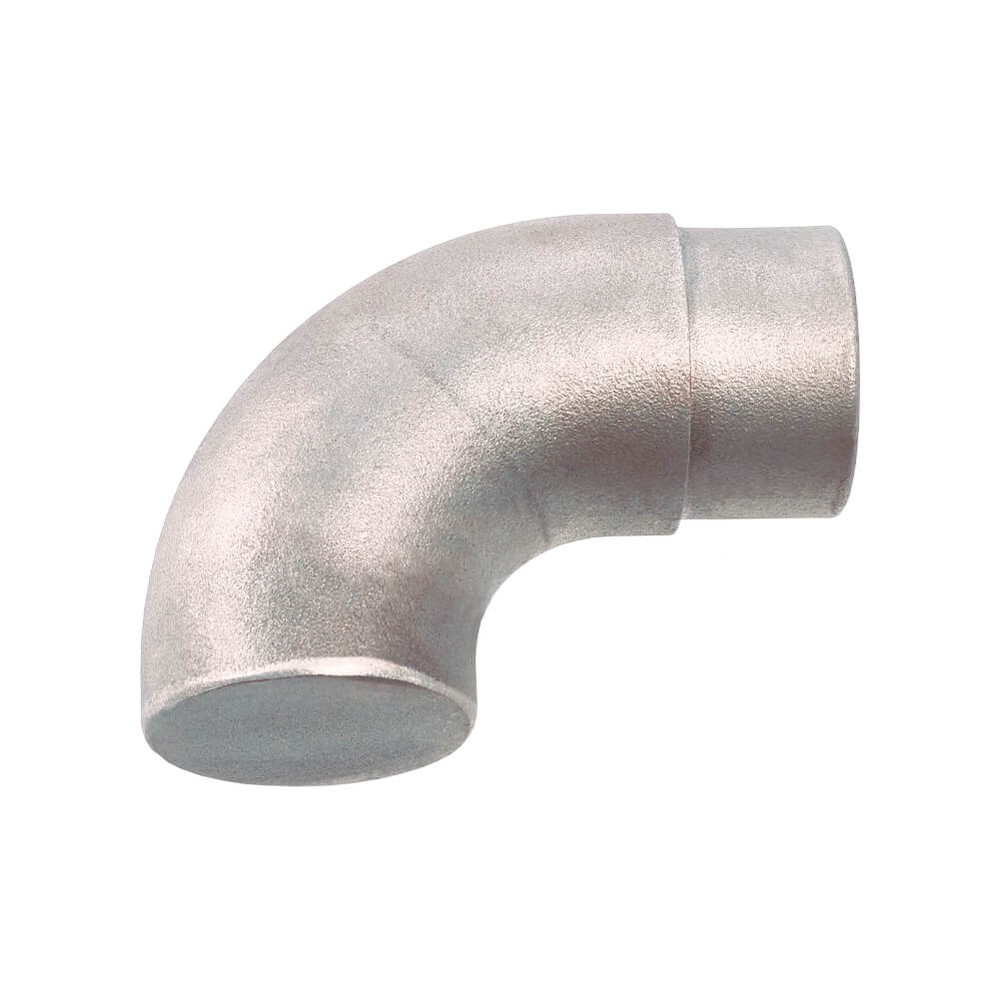 Flush Angle Scroll End-90 Deg-BZP Finish 48.3mm Diameter for 2mm Wall Tube