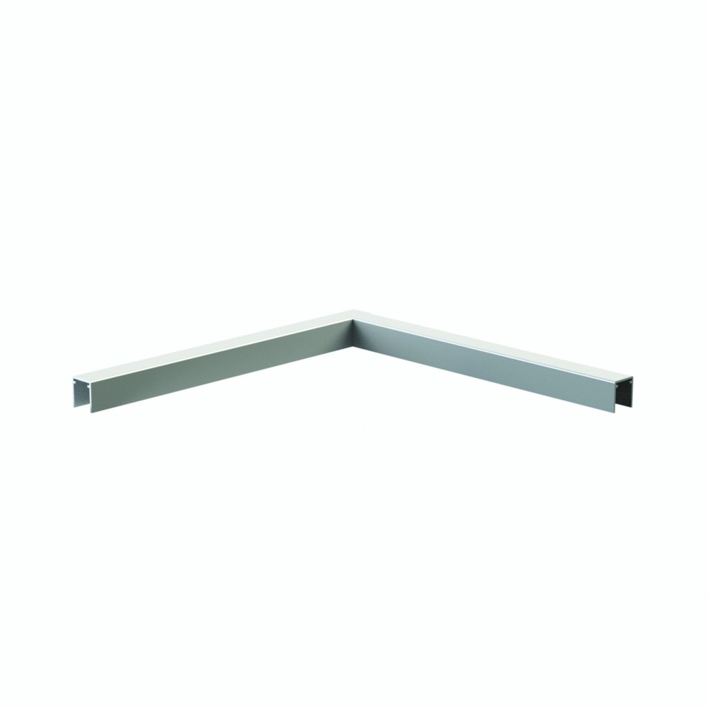 90 degree Aluminium Top Rail 30 x 28mm Satin Anodised