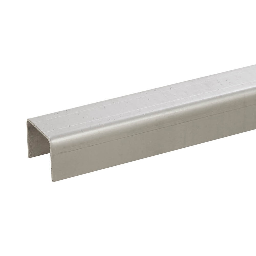 Satin Top Rail - to Suit 21.5mm Glass Metre Rate - Aluminium
