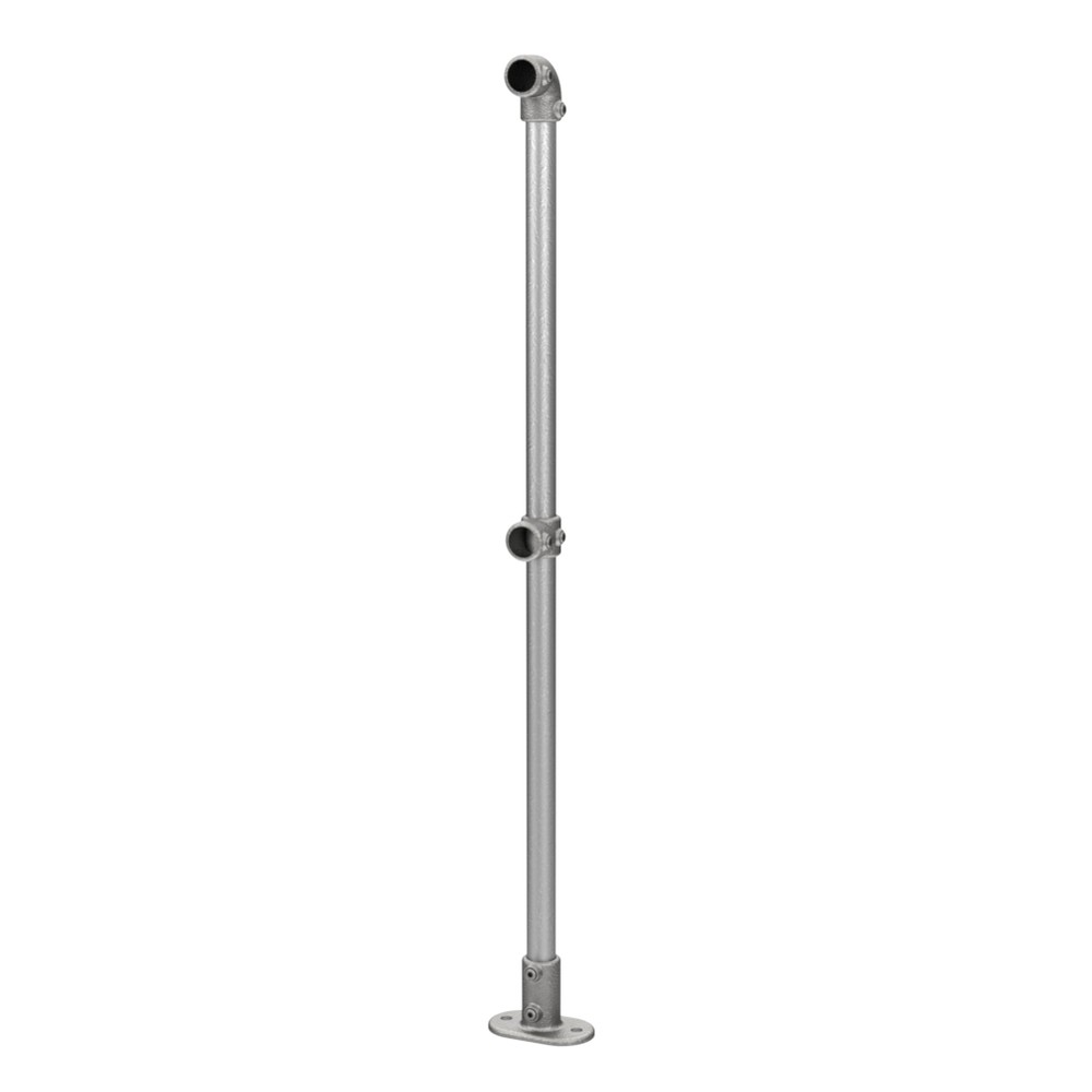 Tube Clamp End Post - B Tube (33.7mm) 1100mm Finished Handrail Height