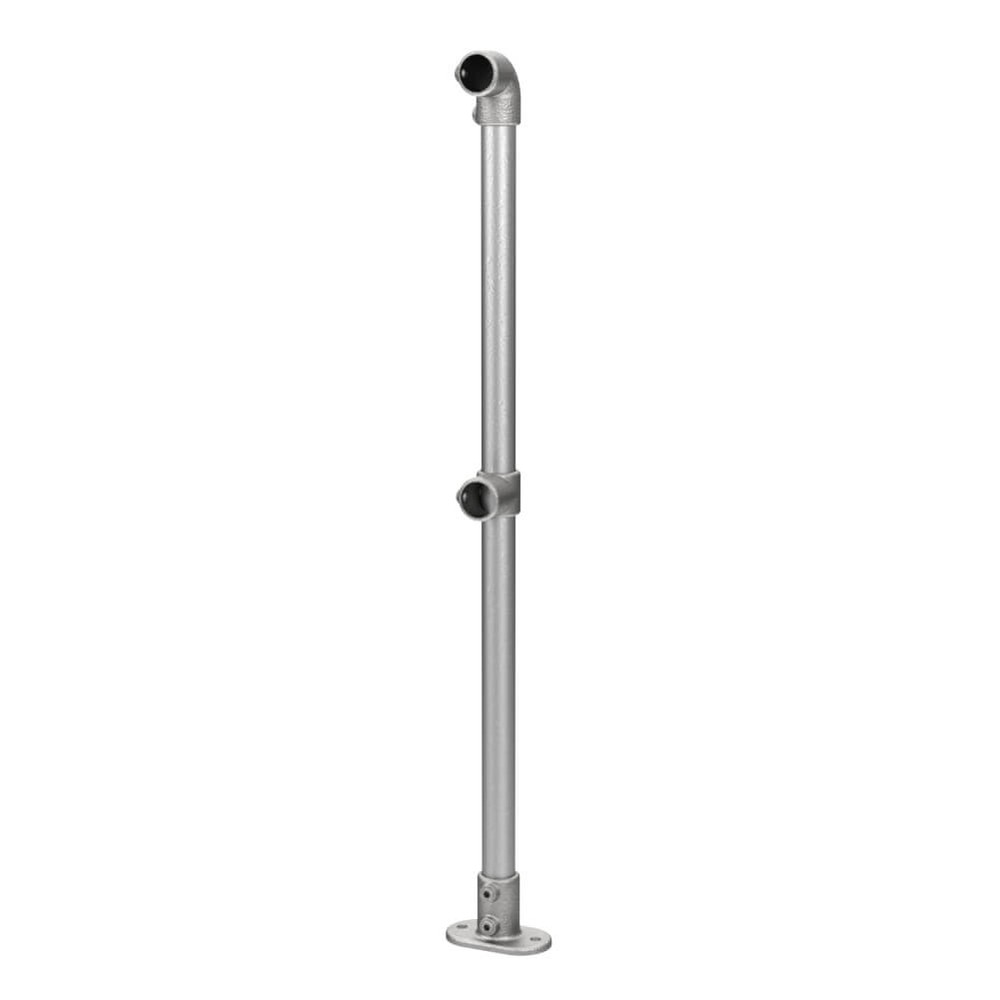 Tube Clamp / Key Clamp End Post - C Tube (42.4mm) 1100mm Finished Handrail Height