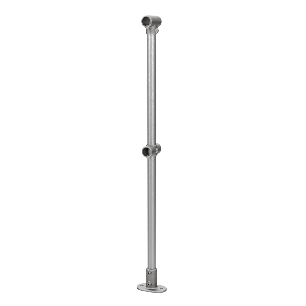 Tube Clamp Bolt-down Mid Post (33.7mm) 'B' Tube - 1.1m High